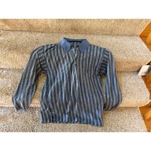 Vintage mens small 90's striped polo